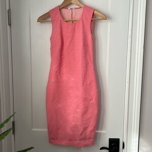 Stretchy pink Wolford lace dress